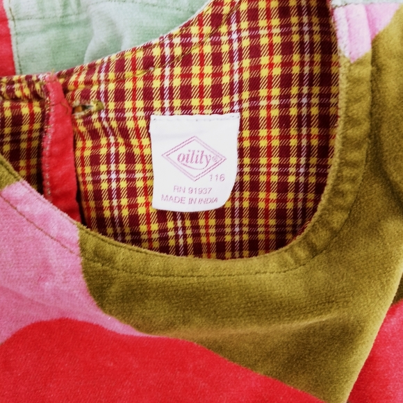 Oilily Graphic Velvet Sleeveless Dress - Picture 7 of 13